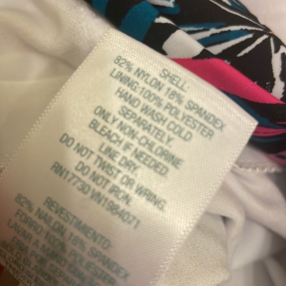 Kona sol multicolor tropical Hawaiian print one piece swimsuit size s - Picture 6 of 6